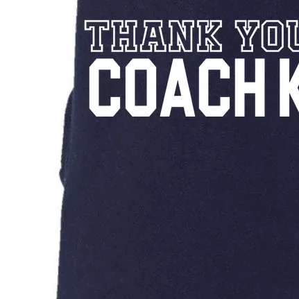 Thank You Coach K Basketball Doggie 3-End Fleece Hoodie