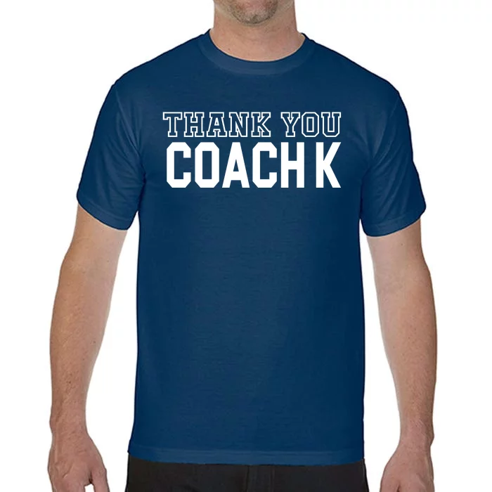 Thank You Coach K Basketball Comfort Colors T-Shirt