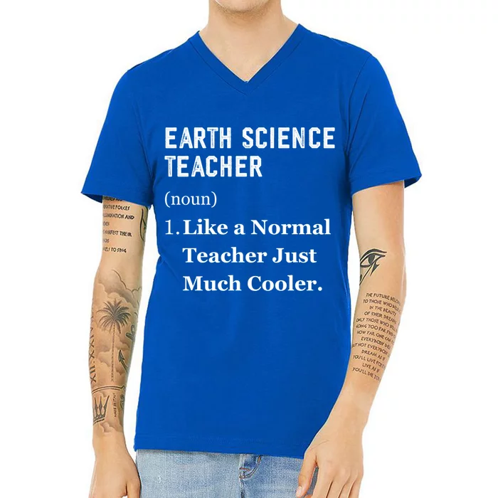 Thank You Earth Science Professor Funny Earth Science Gift V-Neck T-Shirt