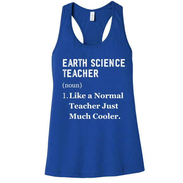 Thank You Earth Science Professor Funny Earth Science Gift Women's Racerback Tank