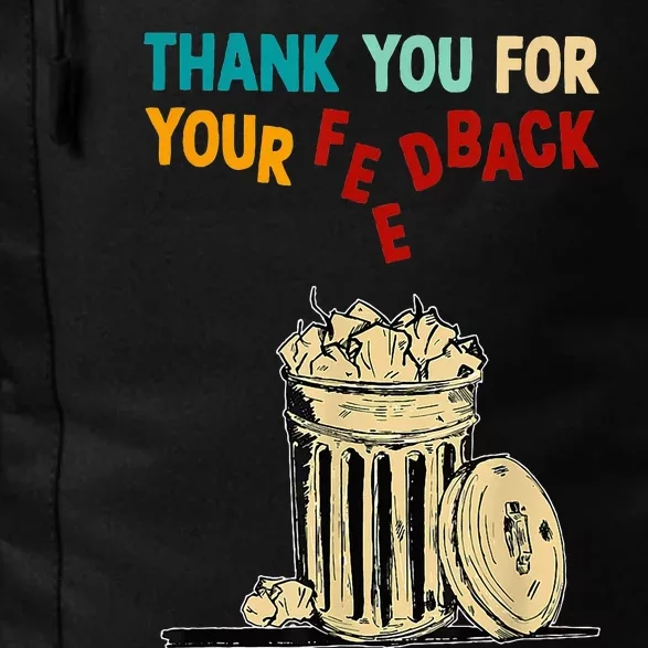 Thank You For Your Feedback Raglan Baseball Daily Commute Backpack