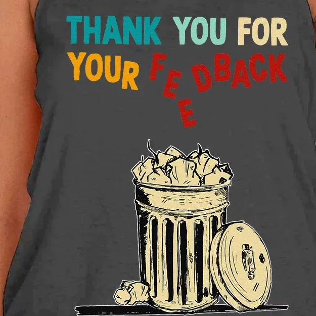 Thank You For Your Feedback Women's Knotted Racerback Tank