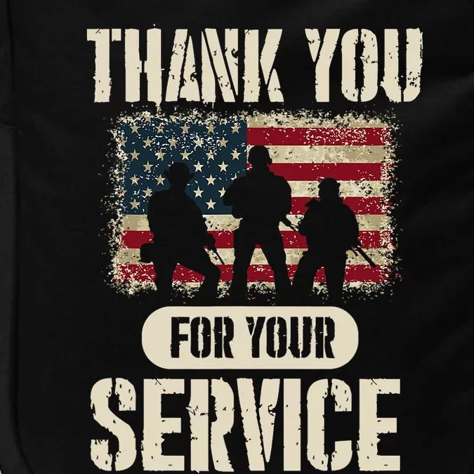 Thank You For Your Service Shirt, Patriotic Veterans Day Impact Tech Backpack