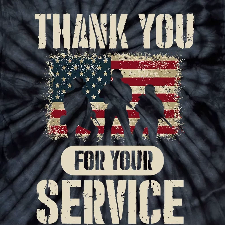 Thank You For Your Service Shirt, Patriotic Veterans Day Tie-Dye T-Shirt