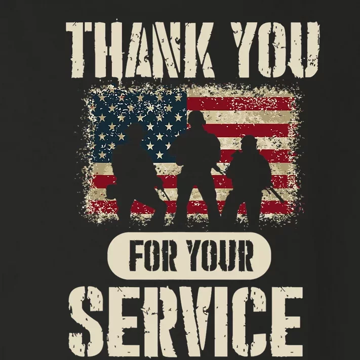 Thank You For Your Service Shirt, Patriotic Veterans Day Toddler Long Sleeve Shirt