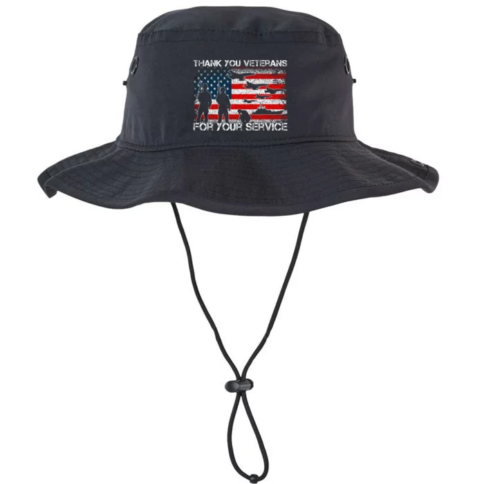 Thank You For Your Service Patriotic Thank You Veterans Day Legacy Cool Fit Booney Bucket Hat