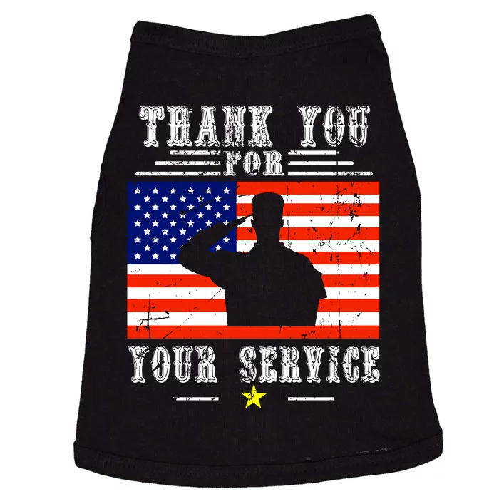 Thank you for your services Patriotic - veterans day Doggie Tank