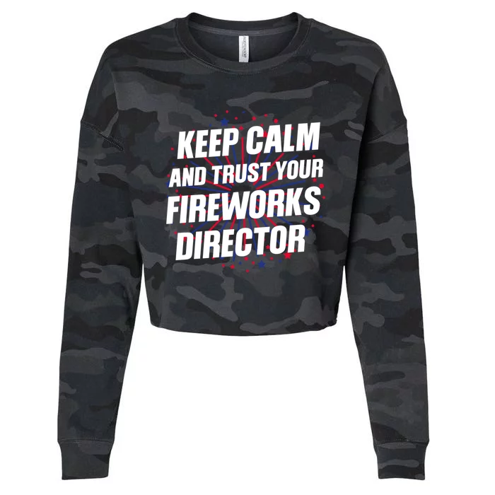 Trust Your Fireworks Director Firework Director Gift Cropped Pullover Crew