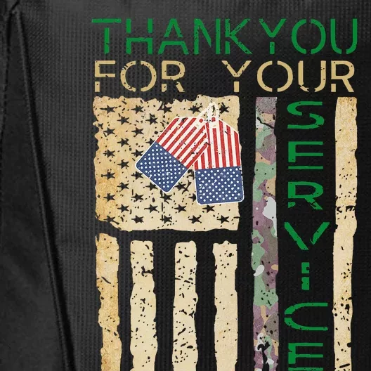 Thank You for your Service Soldier Camouflage City Backpack