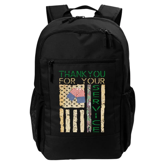 Thank You for your Service Soldier Camouflage Daily Commute Backpack