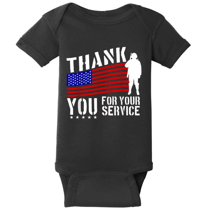 Thank You For Your Service Baby Bodysuit