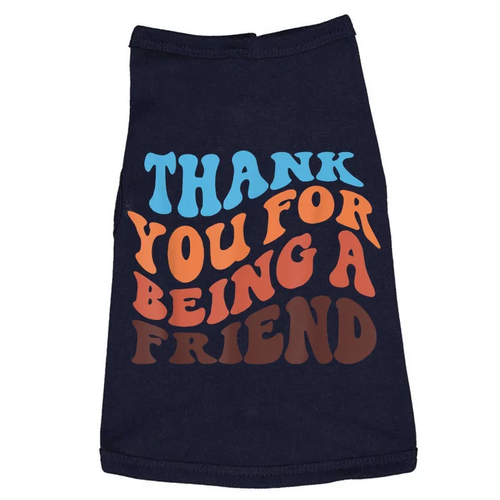 Thank You For Being A Golden Friend Retro Vintage For Girls Doggie Tank