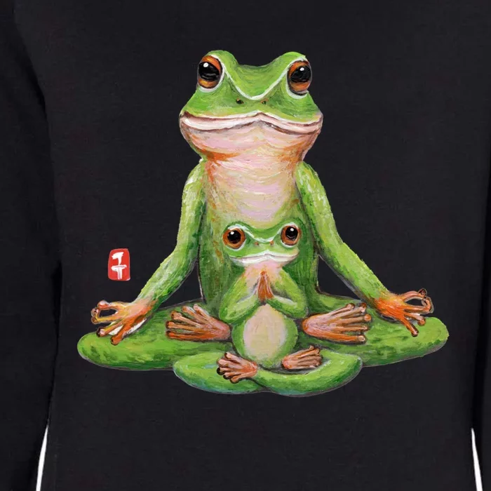 Two Yoga Frogs Meditation Yoga Animal Frogs Lover Gift Cool Gift Womens California Wash Sweatshirt