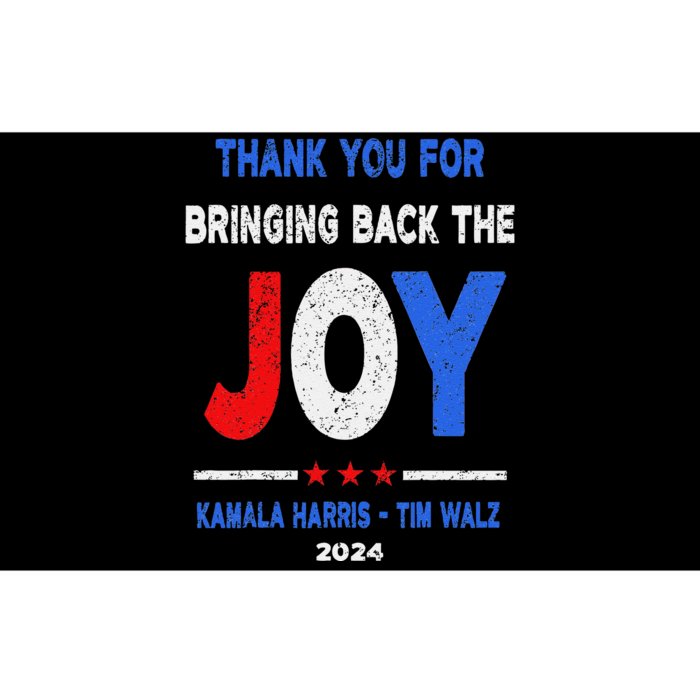 Thank You For Bringing Back The Joy Kamala Harris Tim Walz Bumper Sticker