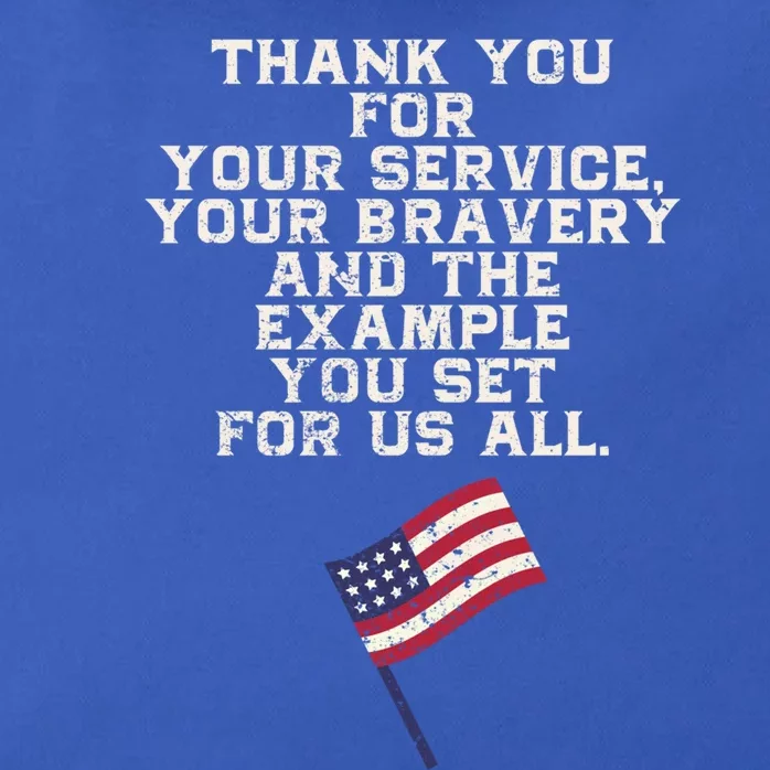 Thank You For Your Service Veterans Day Heros Memorial Gift Zip Tote Bag