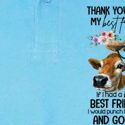 Thank You For Being My Best Friend Heifer Lover Country Farm Gift Softstyle Adult Sport Polo