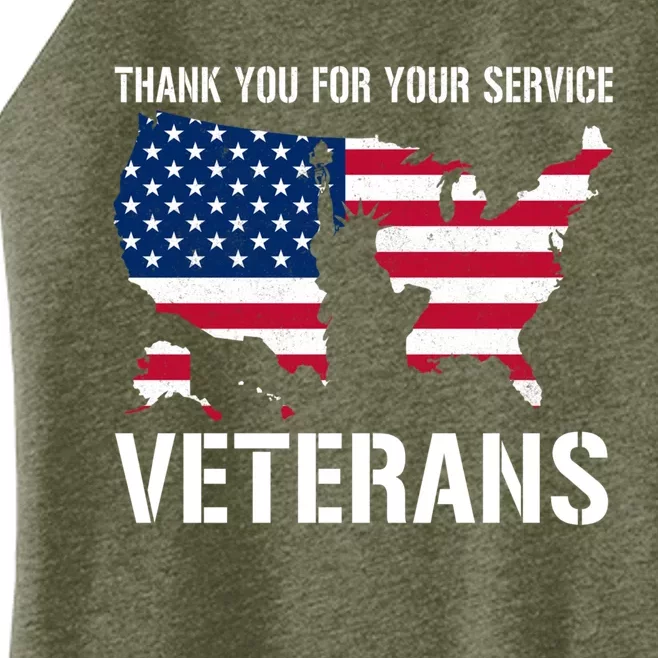 Thank You For Your Service Veterans Gift Veteran Day Gift Women’s Perfect Tri Rocker Tank