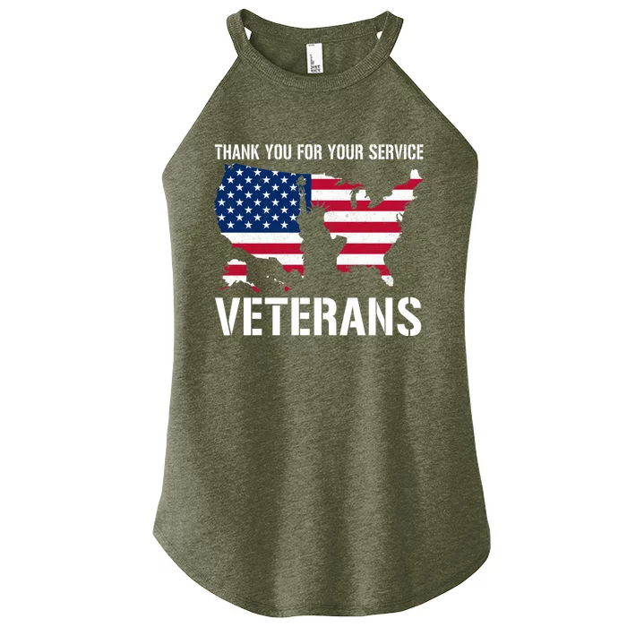 Thank You For Your Service Veterans Gift Veteran Day Gift Women’s Perfect Tri Rocker Tank