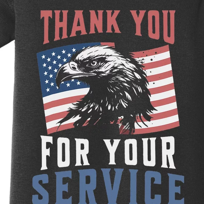 Thank You For Your Service Military Veterans Baby Bodysuit