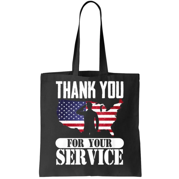 Thank You For Your Service Patriotic Veterans Day Tote Bag