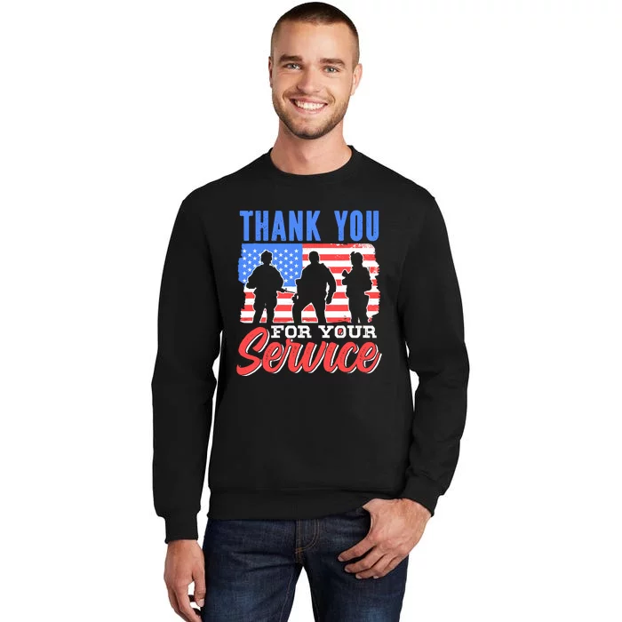 Thank You For Your Service Veteran Memorial Day Military Sweatshirt