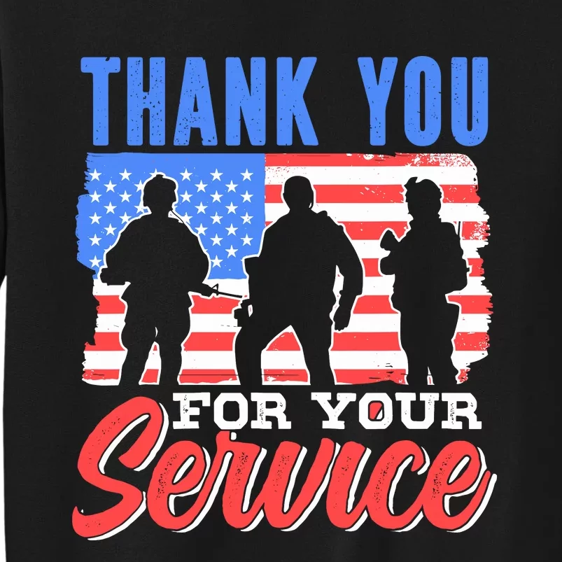 Thank You For Your Service Veteran Memorial Day Military Sweatshirt