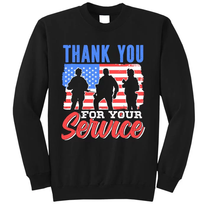 Thank You For Your Service Veteran Memorial Day Military Sweatshirt