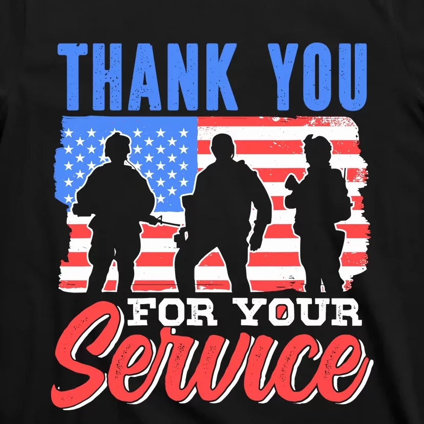 Thank You For Your Service Veteran Memorial Day Military T-Shirt