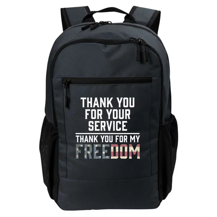 Thank You For Your Sacrifice God Bless America Veterans Gift Daily Commute Backpack