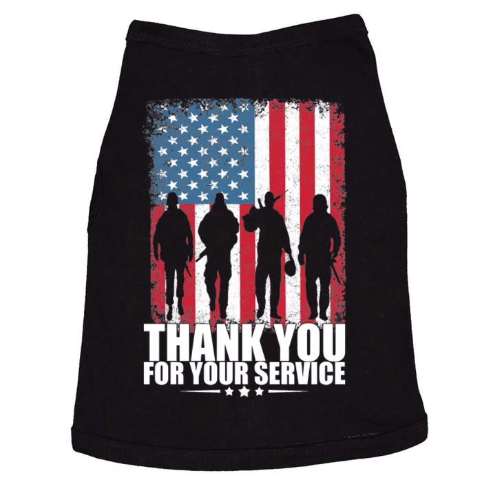 Thank You For Your Service Veteran Day Gift Doggie Tank