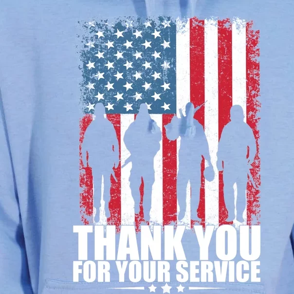 Thank You For Your Service Veteran Day Gift Unisex Surf Hoodie