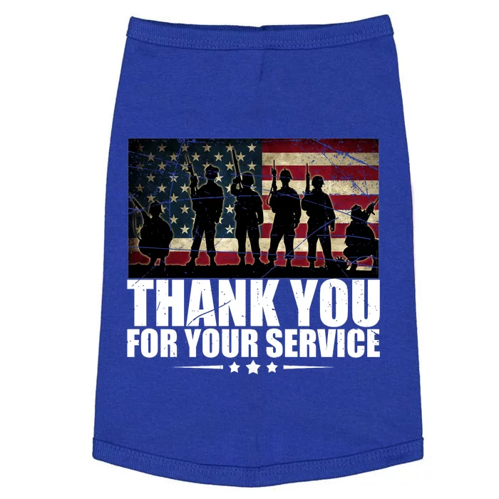 Thank You For Your Service Veteran Day Gift Doggie Tank