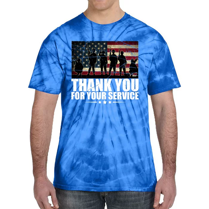 Thank You For Your Service Veteran Day Gift Tie-Dye T-Shirt