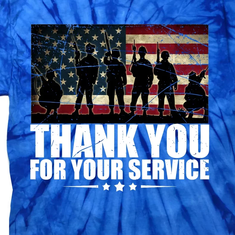 Thank You For Your Service Veteran Day Gift Tie-Dye T-Shirt