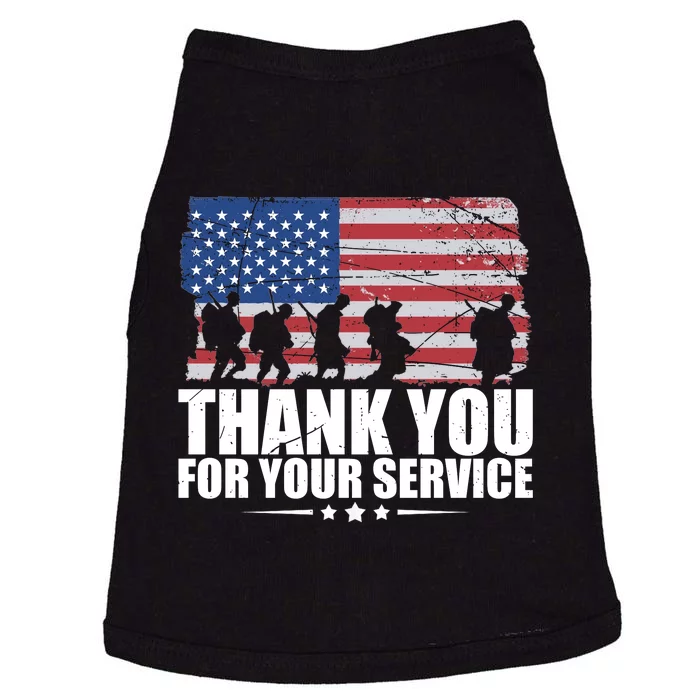 Thank You For Your Service Veteran Day Gift Doggie Tank