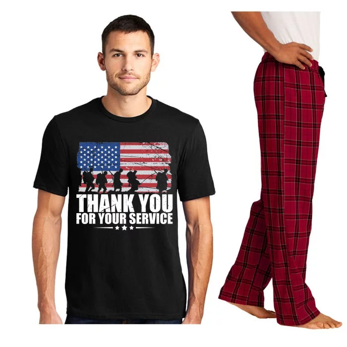 Thank You For Your Service Veteran Day Gift Pajama Set