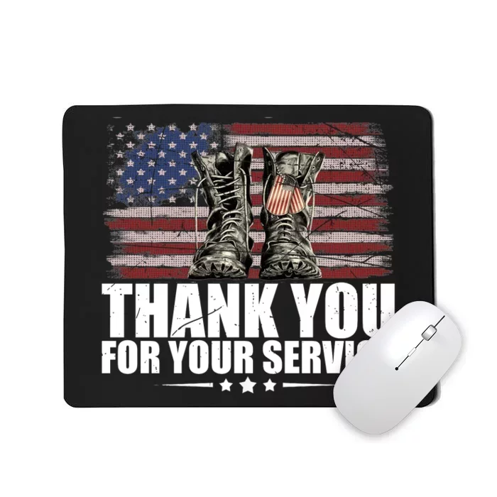 Thank You For Your Service Veteran Day Gift Mousepad