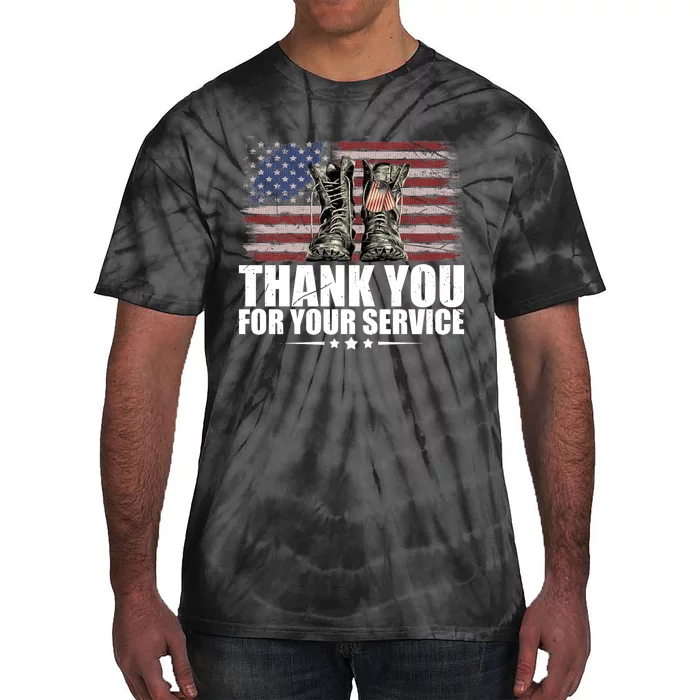 Thank You For Your Service Veteran Day Gift Tie-Dye T-Shirt