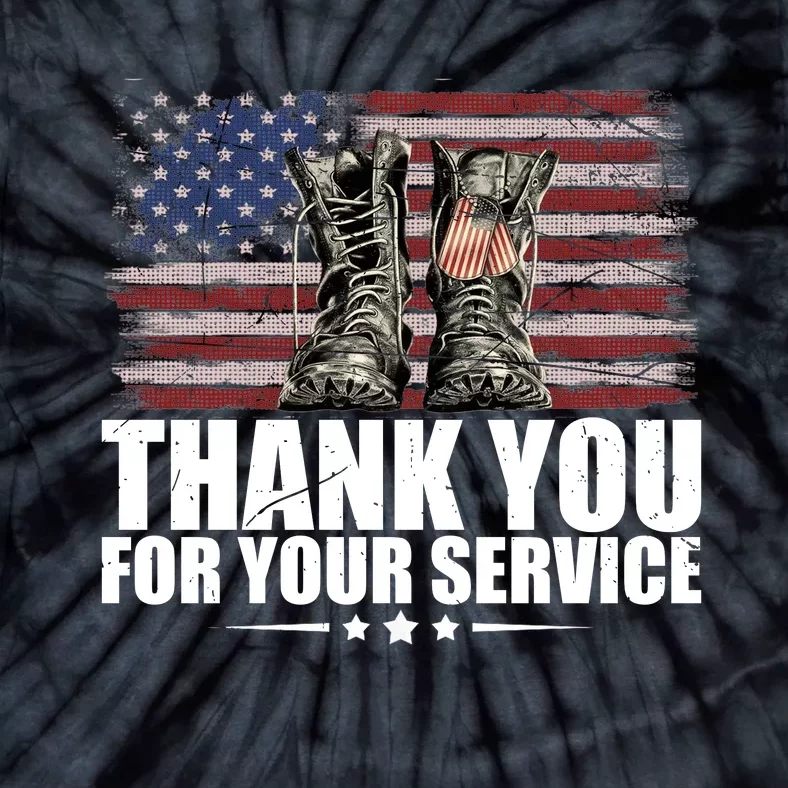 Thank You For Your Service Veteran Day Gift Tie-Dye T-Shirt