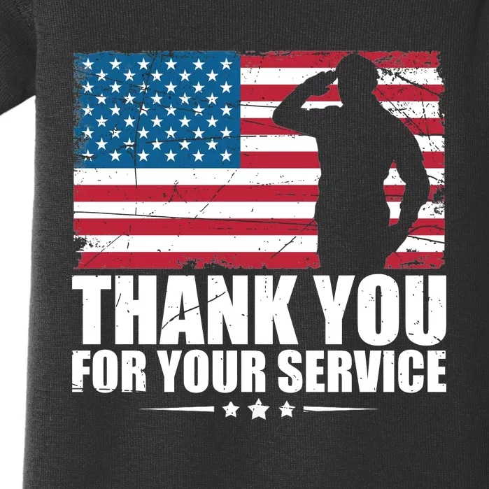 Thank You For Your Service Veteran Day Gift Baby Bodysuit