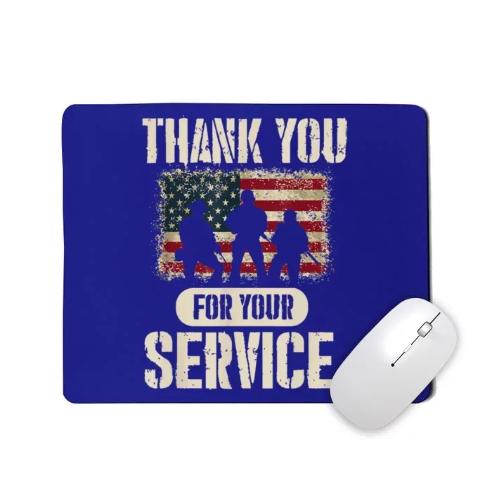 Thank You For Your Service Shirt, Patriotic Veterans Day Mousepad