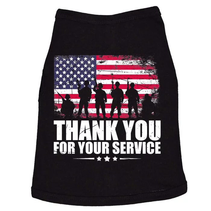 Thank You For Your Service Veteran Day Gift Doggie Tank