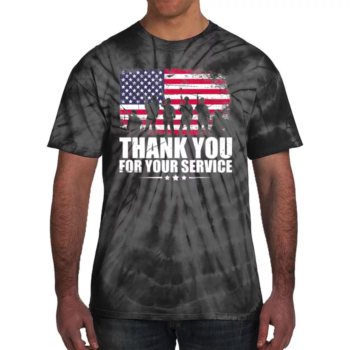 Thank You For Your Service Veteran Day Gift Tie-Dye T-Shirt