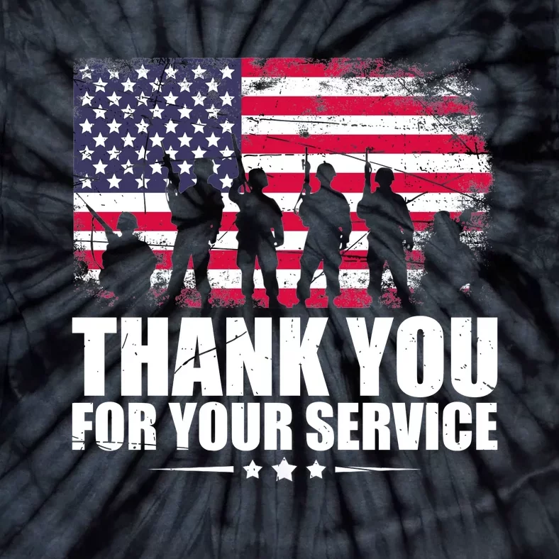 Thank You For Your Service Veteran Day Gift Tie-Dye T-Shirt