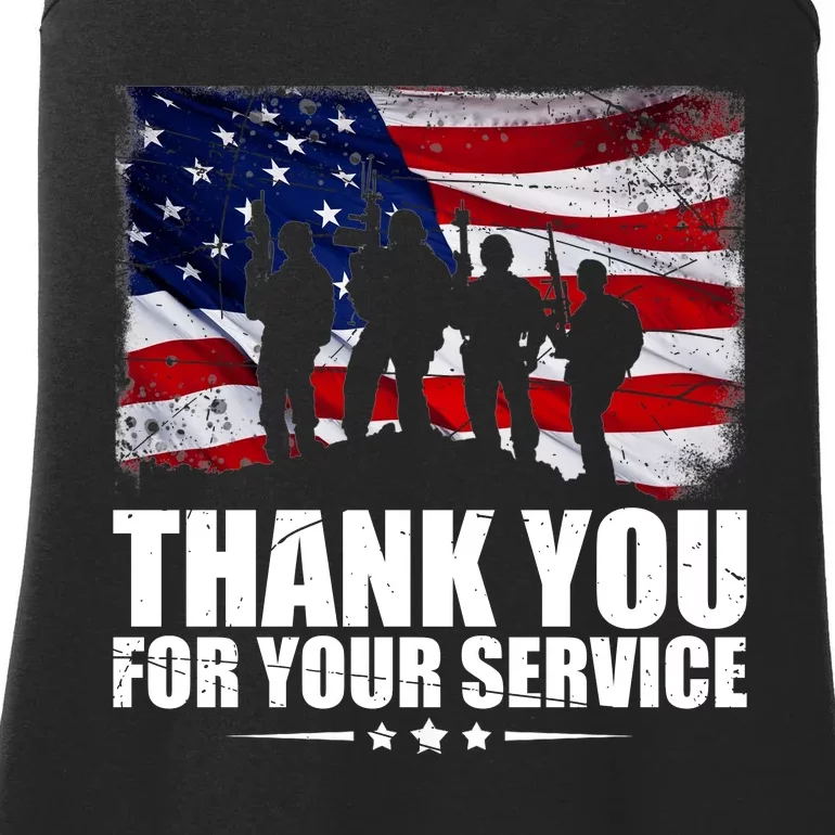 Thank You For Your Service Veteran Day Gift Ladies Essential Tank