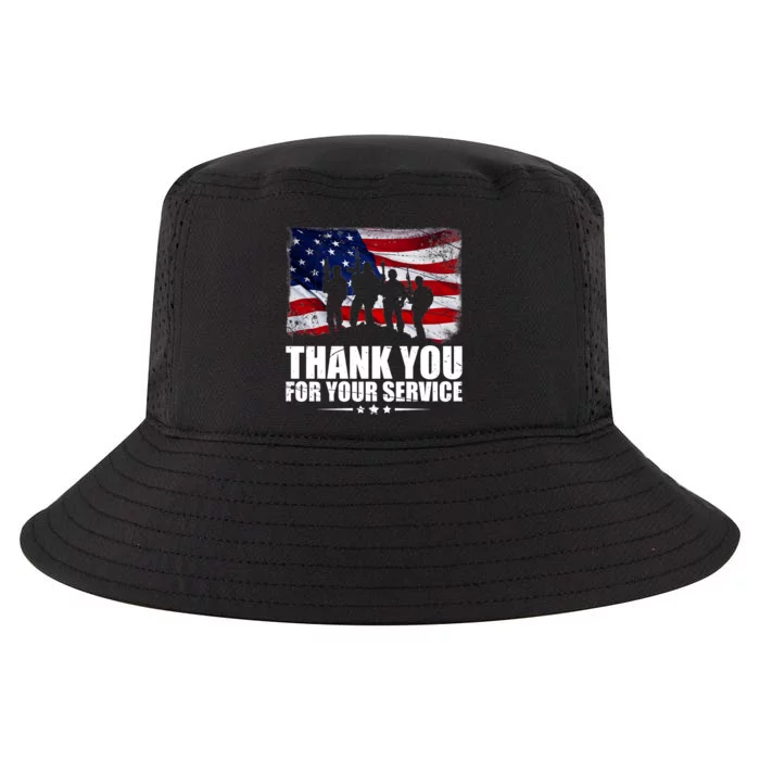 Thank You For Your Service Veteran Day Gift Cool Comfort Performance Bucket Hat