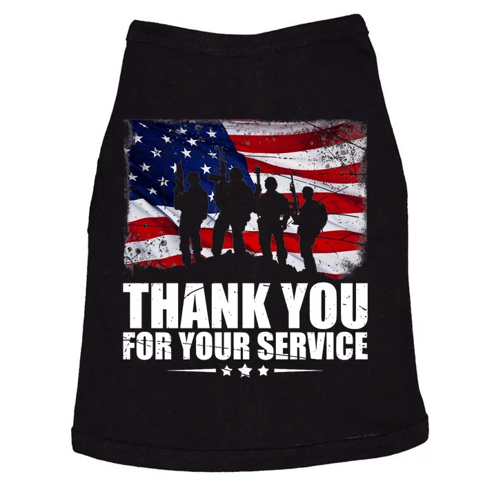 Thank You For Your Service Veteran Day Gift Doggie Tank