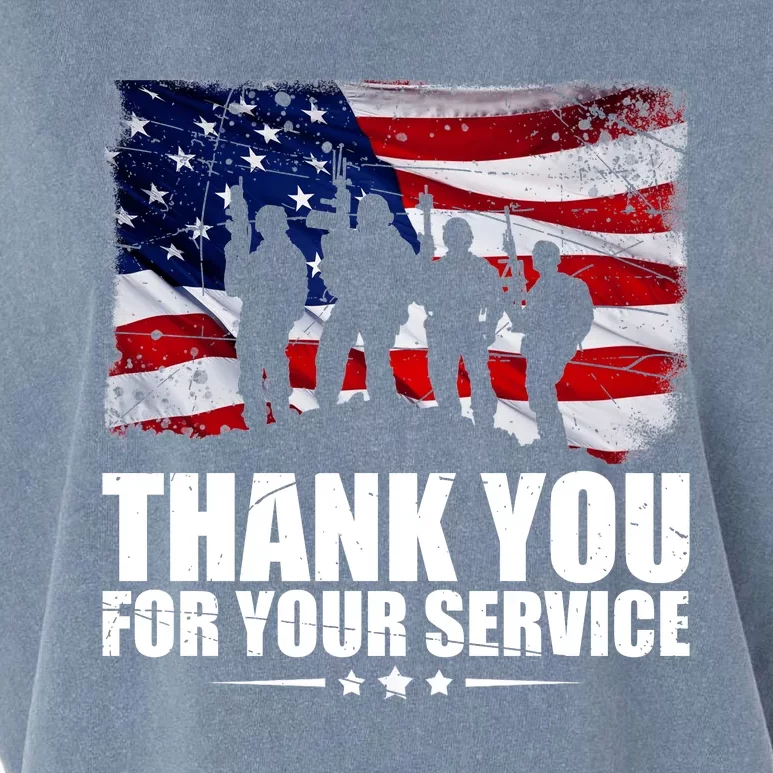 Thank You For Your Service Veteran Day Gift Garment-Dyed Women's Muscle Tee