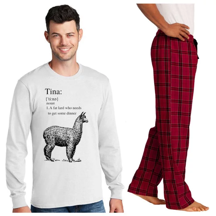 Tina You Fat Lard Come Get Some Dinner Funny Long Sleeve Pajama Set