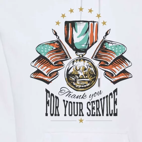 Thank You For Your Service Veteran Premium Hoodie